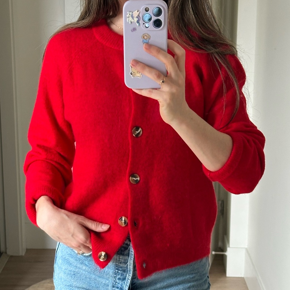 NWT wool and alpaca blend jacket / cardigan